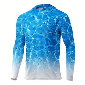 Wholesale Customized <b>Camo</b> Fishing Shirts With Hood Performance Sublimated Long Sleeve Fishing Shirts Marshwear Fishing Shirt - Product Image 5