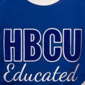 HBCU, camiseta educada de chenilla azul y blanca para hombre, Camiseta de algodón con ribete en contraste, ropa universitaria, camiseta negra griega Life University Pride - Product Image 6