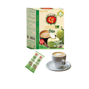 Hucafood haute qualité 4in1 café instantané boîte d'emballage en vrac Vietnam Cappuccino noix de coco vietnamien aromatisé sucre infusé poudre - Product Image 6