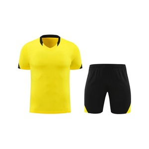 Uniforme de Fútbol para Hombre con Estampado Amarillo, Manga Corta, Conjunto de Camiseta de Club de Fútbol para Adultos, Ropa Deportiva de Talla Grande, Diseño Personalizado, Logotipo Personalizado - Product Image 1