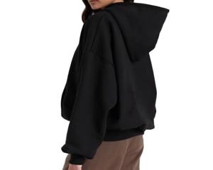 Sudadera con Capucha de Alta Calidad para Hombre, 100% Algodón, Informal, Holgada, Lisa, de Punto, Sudaderas con y sin Capucha para Hombre - Product Image 5