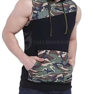 New Style High Quality Winter Men's <b>Gym</b> <b>Hoodies</b> Sleeveless Hooded Plain Dyed Customizable Design Windproof Breathable - Product Image 4