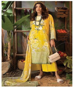 Classicjibab mujeres musulmanas elegante Lino invierno Abaya 3 piezas conjunto Dubai Abayasalwar traje Kameez Turquía ropa musulmana - Product Image 2