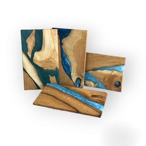 Bandeja de Almacenamiento Decorativa de Madera y Resina, Diseño Único Indio, Fabuloso, para Hogar, Hotel, Restaurante, Baño, Plegable, Portátil, Clásico - Product Image 6