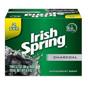 Savon de barre de printemps irlandais pour hommes Charcoal Fresh Mens Bar Soap 2 Pack 3.2 oz - Product Image 2