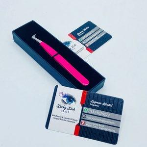 Pince à épiler professionnelle pour extensions de cils Lucky Lash Tools, en acier inoxydable, antidérapante, prise en main douce, antistatique - Product Image 2