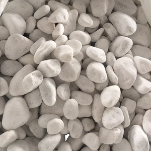 Piedras naturales de guijarro blanco para decoración, azulejos de guijarros - Product Image 1