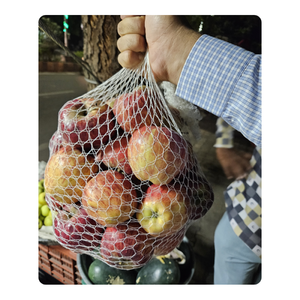 ถุงตาข่ายจับผักและผลไม้5กก. ถุงช้อปปิ้งแบบซักได้ใช้ซ้ำได้เกรดอาหารสำหรับผลไม้และผัก - Product Image 3
