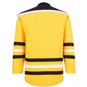 Bajo moq Último producto Impresión por sublimación Secado rápido OEM Deportes con cordones Rayas Tallas grandes Camiseta de hockey sobre hielo para hombres - Product Image 2