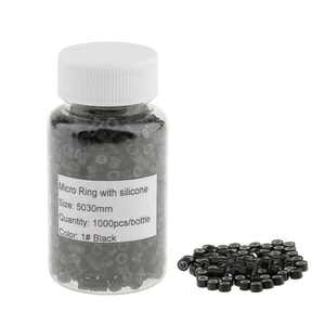 50x30x30mm Micro Anneau pour Extensions de Cheveux Perles de Silicone Tubes à Lien Souple pour Extensions Nano - Product Image 4