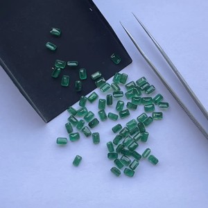 4มม. 6มม. สีเขียวธรรมชาติ zambian มรกตเหลี่ยมเพชรพลอยตัดเหลี่ยมเพชรพลอยอัญมณีล้ำค่าสำหรับทำเครื่องประดับแหวนต่างหูจี้ AAA - Product Image 3