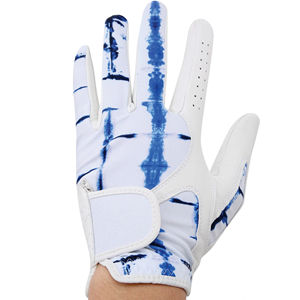 Gants de golf respirants et résistants à l'usure pour femmes personnalisables avec logo en tissu super fibre de cuir véritable pour le sport - Product Image 1