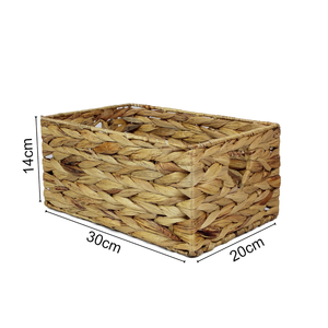 Best price natural water hyacinth decorative <b>baskets</b> for storage heart shaped <b>handles</b> for kitchen bathroom made in Vietnam - Product Image 4