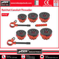 Machine à fileter à cliquet pour tuyaux en PVC de qualité supérieure, outils manuels personnalisés OEM de qualité DIY, marque Inder, garantie 3 ans