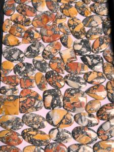 Cabujón de jaspe Maligano Natural de grado AAA, piedras preciosas sueltas de piedra plana verde pulida a mano suave para la fabricación de joyas - Product Image 2