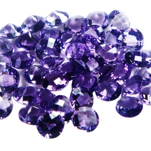 Excelente calidad, forma brillante redonda, amatista púrpura, corte facetado, piedra preciosa suelta Natural muy atractiva para la fabricación de joyas - Product Image 3