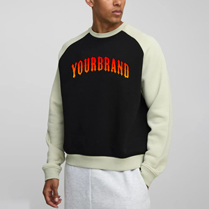 OEM/ODM 100% coton homme basics sweat à capuche sweat-shirt personnalisé bouffée imprimé logo 2 tons coton lourd polaire hip hop sweat-shirt pour hommes - Product Image 1