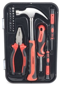 25-piece <b>hand</b> <b>tool</b> kit with hammer, pliers, precision screwdrivers and CRV Mader bits (52151) - Product Image 2