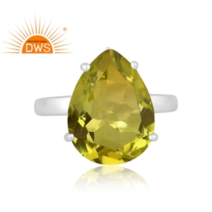 Handmade Design Fine Sterling Silver Natural Doublet <b>Peridot</b> Quartz Gemstone Stackable <b>Ring</b> Custom Jewelry For Women - Product Image 3