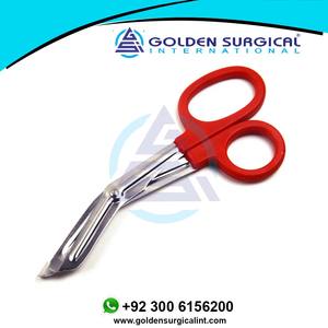 Ciseaux universels pour pansements de beauté, 6 pouces, poignée à double anneau, courbure, fabricant et fournisseur - Product Image 4