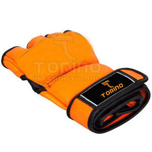 Guantes de MMA de Cuero de Alta Calidad y Bajo Precio, con Cierre de Velcro y Absorción de Humedad, del Mejor Fabricante - Product Image 3