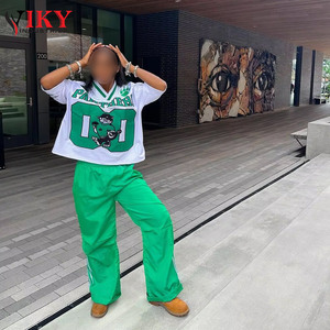 Camiseta de fútbol de talla grande para hombre, camiseta retro con estampado de cuello en V de secado rápido, camiseta cuadrada de fútbol de gran tamaño, camiseta de baloncesto para hombre VIKY IND - Product Image 4