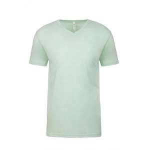 Camiseta Premium CVC con cuello en V para hombre, camiseta de bambú con cuello en V, camisetas Premium de mezcla de algodón con cuello en V para hombre - Product Image 2