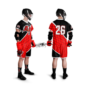 Uniformes confortables adaptés aux besoins du client d'entraînement lacrosse d'uniforme à séchage rapide respirable de tissu sublimé par quantité minimale de commande personnalisé - Product Image 1