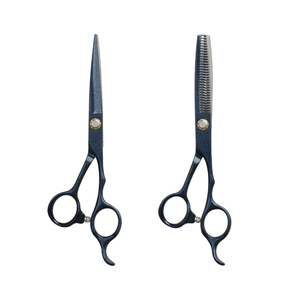 Ciseaux professionnels pour la coupe de cheveux, ensemble de ciseaux à effiler pour barbier - Product Image 1
