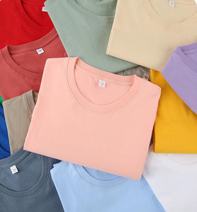 เสื้อยืดโอเวอร์ไซส์ผ้าเจอร์ซีย์คอตตอน 100% คุณภาพพรีเมียม ออกแบบแบรนด์ของคุณเอง พิมพ์โลโก้ตามสั่ง เสื้อยืดเรียบง่ายสำหรับผู้ชาย - Product Image 1