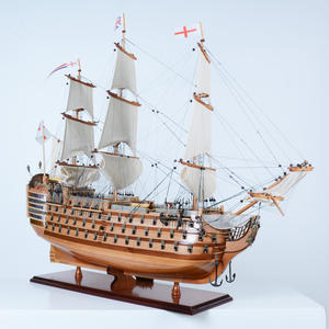 HMS Victory Large 80cm Handcrafted Cedar <b>Wood</b> Craft Nautical Straight Sails Wall <b>Sign</b> Painted Home Decor Personalized Gift Item - Product Image 3