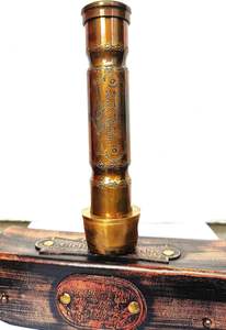 Gilbert & Sons Vintage en laiton gravé kaléidoscope métal nautique décor Antique amant travail kaléidoscope cadeau personnalisé - Product Image 2