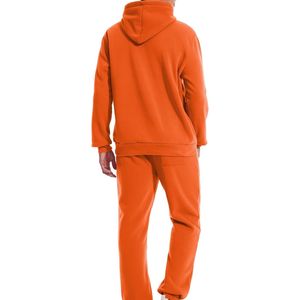 Conjunto Deportivo de Invierno para Hombre, 100% Algodón, Logotipo Personalizado, Sudadera con Capucha Extra Grande, Pantalones Deportivos Estampados, Chándal Deportivo para Hombre, 100% Algodón - Product Image 2