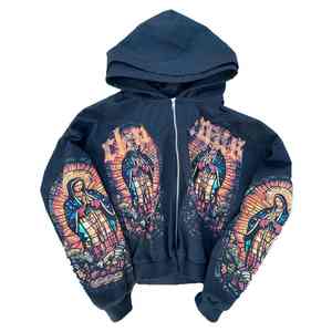 เสื้อฮู้ดมีซิปสำหรับผู้ชายพิมพ์ลาย3D มีซิปเต็มตัวมีฮู้ดผ้าเกล็ดปลาโลโก้ออกแบบได้ตามต้องการปักโลโก้ได้ตามต้องการมีซิปรูด360gsm ขนาดใหญ่ - Product Image 1