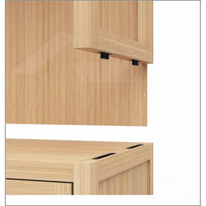 Large Capacity Bamboo Storage Cabinet Eco-Friendly and Durable Multifunctional Unit <b>for</b> Bathroom and <b>Living</b> Room - Product Image 6