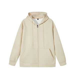 Sudadera con cremallera personalizada Heavyweight Boxy Zip up Sudaderas con capucha en blanco French Terry Hombres Sudaderas con cremallera Sudaderas - Product Image 4