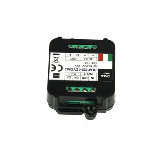 Dalcnet DLM1224-1CV-DALI Led Dimmer Bus DALI 12V 24V 10A pulsante N.O. 0/1-potenziometro 10V-unità di illuminazione/controllo e - Product Image 4
