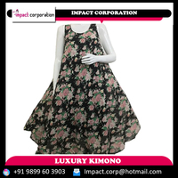 Nouvelle collection été : Robe décontractée grande taille pour femme en Georgette, infroissable, respirante, coupe parapluie, longueur genou, imprimé floral, pour la plage