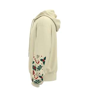 Conjunto de Sudadera con capucha transpirable de gran tamaño para hombre, logotipo personalizado bordado 100% algodón polar invierno parejas - Product Image 6