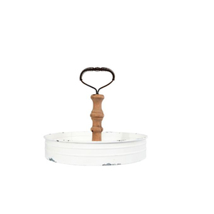 Plateau décoratif en métal blanc moderne et luxueux avec poignée pour maison hôtel Restaurant Bar ustensiles de cuisine décoration de table vente chaude 2023 - Product Image 1