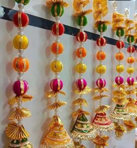 El más vendido, hermosas bolas multicolores para colgar en la pared para decoración del hogar, fiesta de oficina, regalo, puerta y ventana, decoración Diwali - Product Image 1