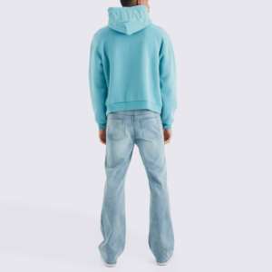 Jersey de algodón pesado, ropa de calle, sudaderas con capucha, logotipo en relieve 3D, sudaderas con capucha de gran tamaño para hombres, sudadera cálida de invierno con bolsillo de canguro - Product Image 3