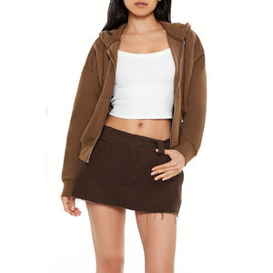 Ropa Unisex Algodón Hombres Sudadera con capucha Mujeres Zip up Hoodie Streetwear Elegante Negro Sudadera con capucha con doble cremallera Cabeza - Product Image 2