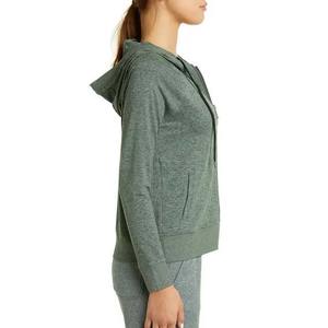 2024 hiver décontracté femmes sweats à capuche à manches longues fermeture éclair vêtements Logo personnalisé 100% coton imprimé avant Logo - Product Image 4