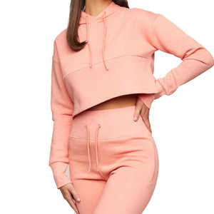 Sudadera gruesa mujer Casual sólido manga larga suelta Fit Tops pulóver mujer Otoño Invierno sudaderas con capucha de mujer - Product Image 1