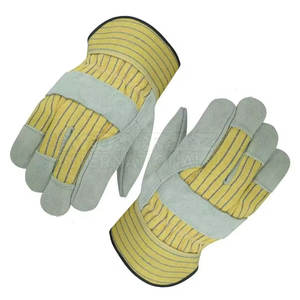 Gants de gréeur robustes pour la construction industrielle Gants de travail en cuir gréeur taille adulte - Product Image 3