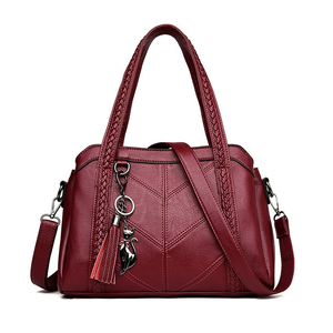 Genuine Leather Ladies Shoulder Purse <b>Handbag</b> Distressed Stylish Women Hand Bags 2024 Top Quality Women Shoulder Bags - Product Image 2