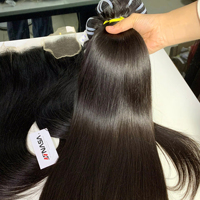Cheveux humains vierges 100% de haute qualité du Vietnam finition lisse avec prix d'usine de qualité noire droite naturelle longue durée