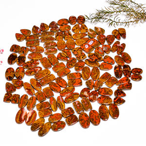 Paire d'agates marocaines naturelles Cabochon de pierres précieuses en vrac Vente en gros de pierres précieuses naturelles en vrac Fabrication de bijoux - Product Image 3