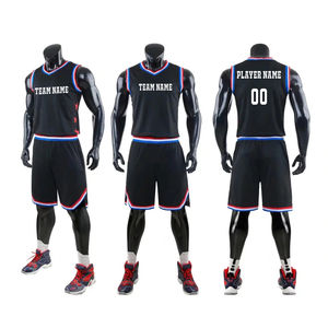 Maillots de basket-ball personnalisés respirants 2026 pour hommes et jeunes, ensemble de vêtements de sport universitaires à personnaliser, uniforme d'équipe de basket-ball imprimé en gros pour homme - Product Image 2